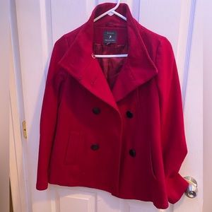 Forever 21 deep red overcoat